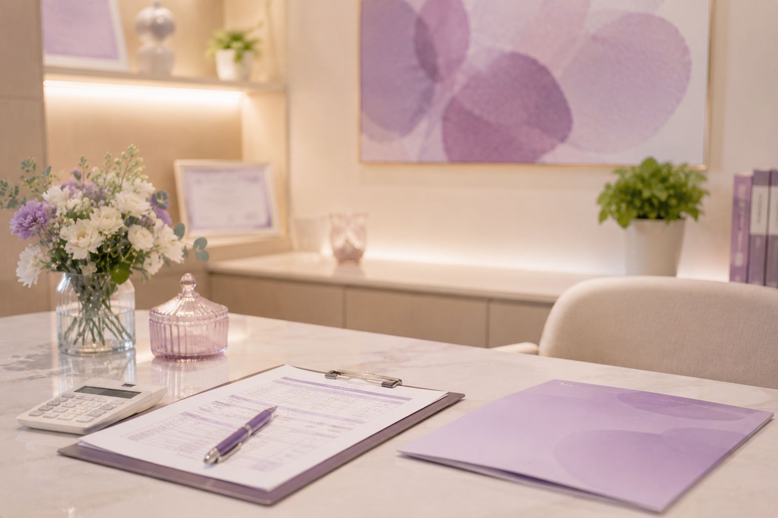 Fertility treatment cost consultation area